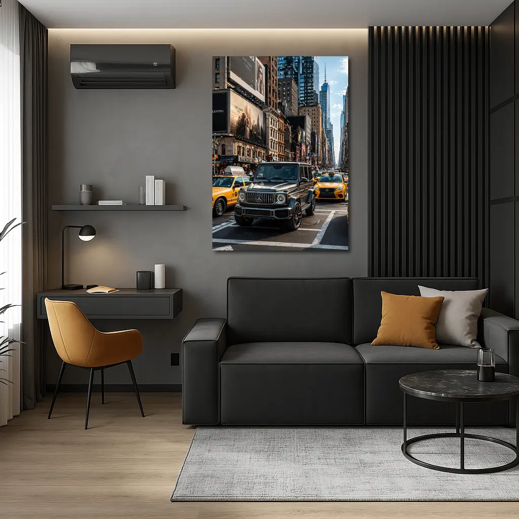 Mercedes G Wagon Black SUV New York Street – Wall Art