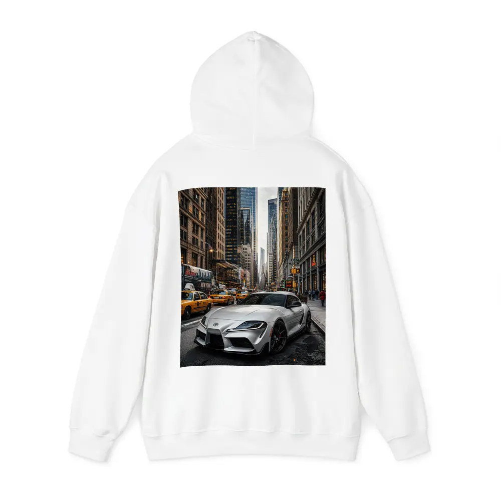 Toyota Supra GR Silver New York Street – Hoodies