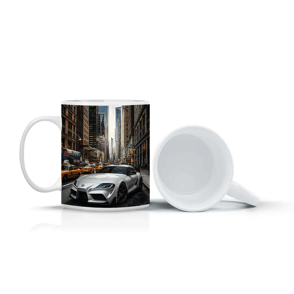 Toyota Supra GR Silver New York Street – Mugs
