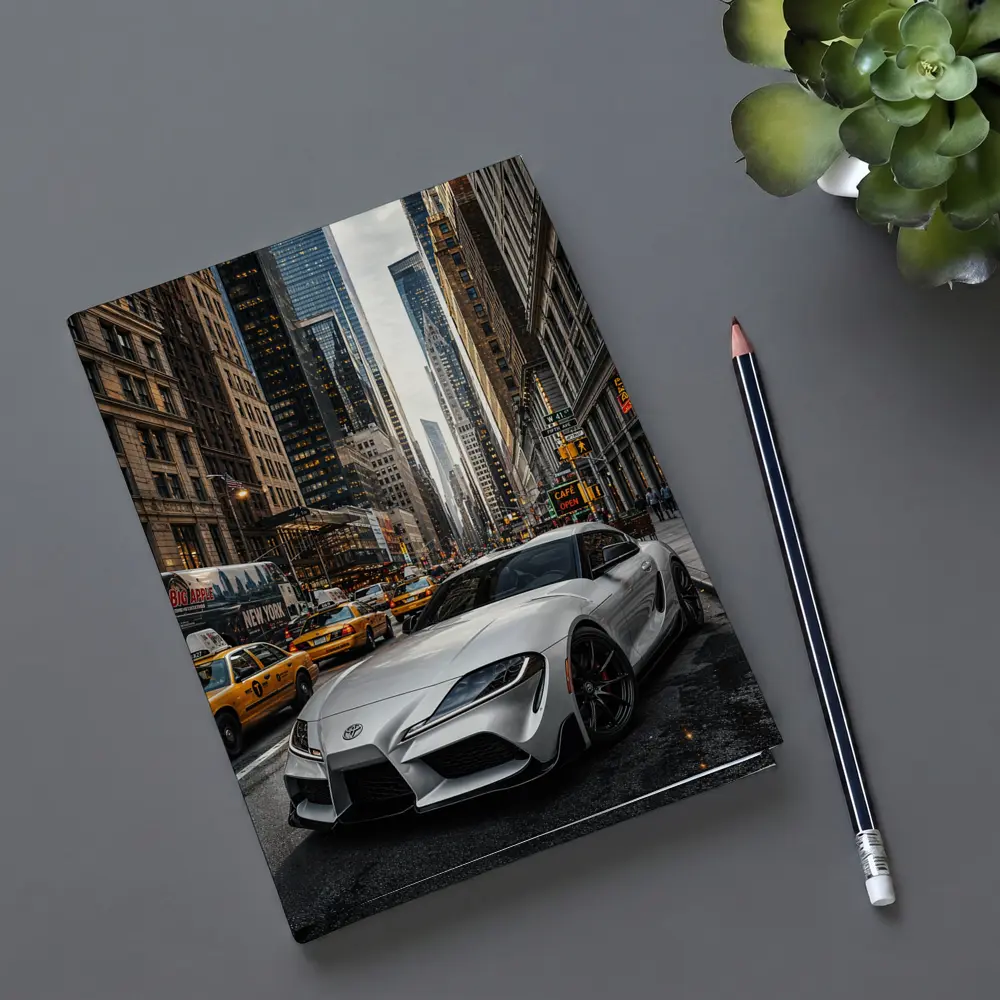 Toyota Supra GR Silver New York Street – Notebooks