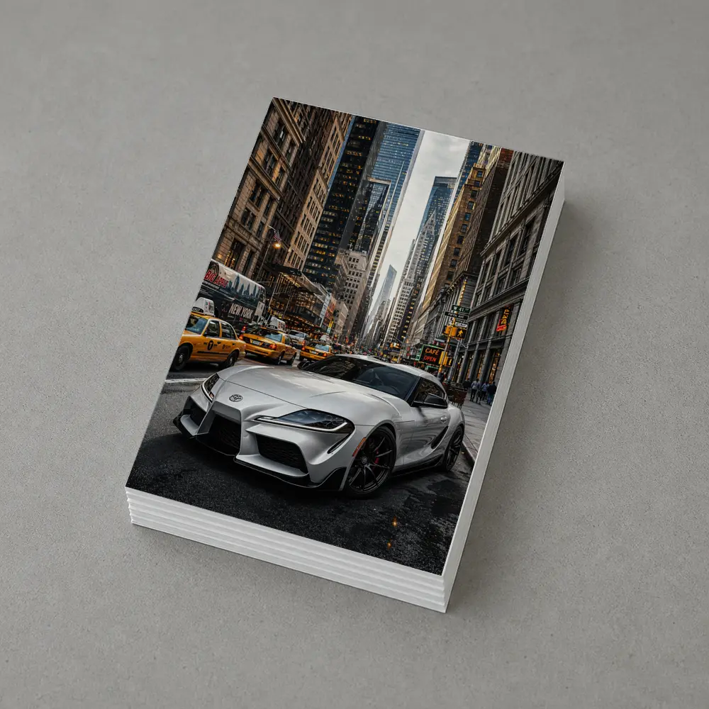 Toyota Supra GR Silver New York Street – Postcards