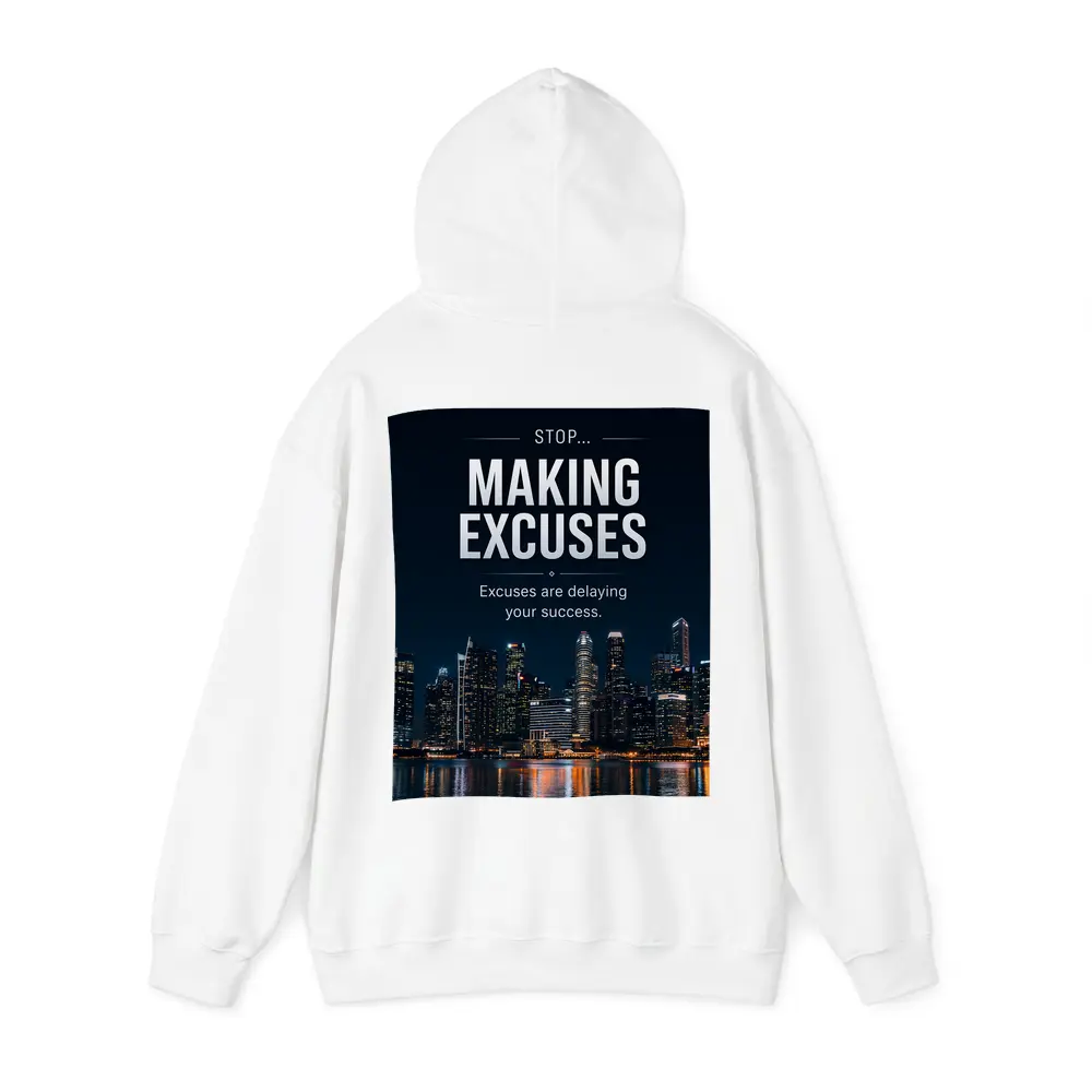 Stop Making Excuses City Night Skyline – Hoodies