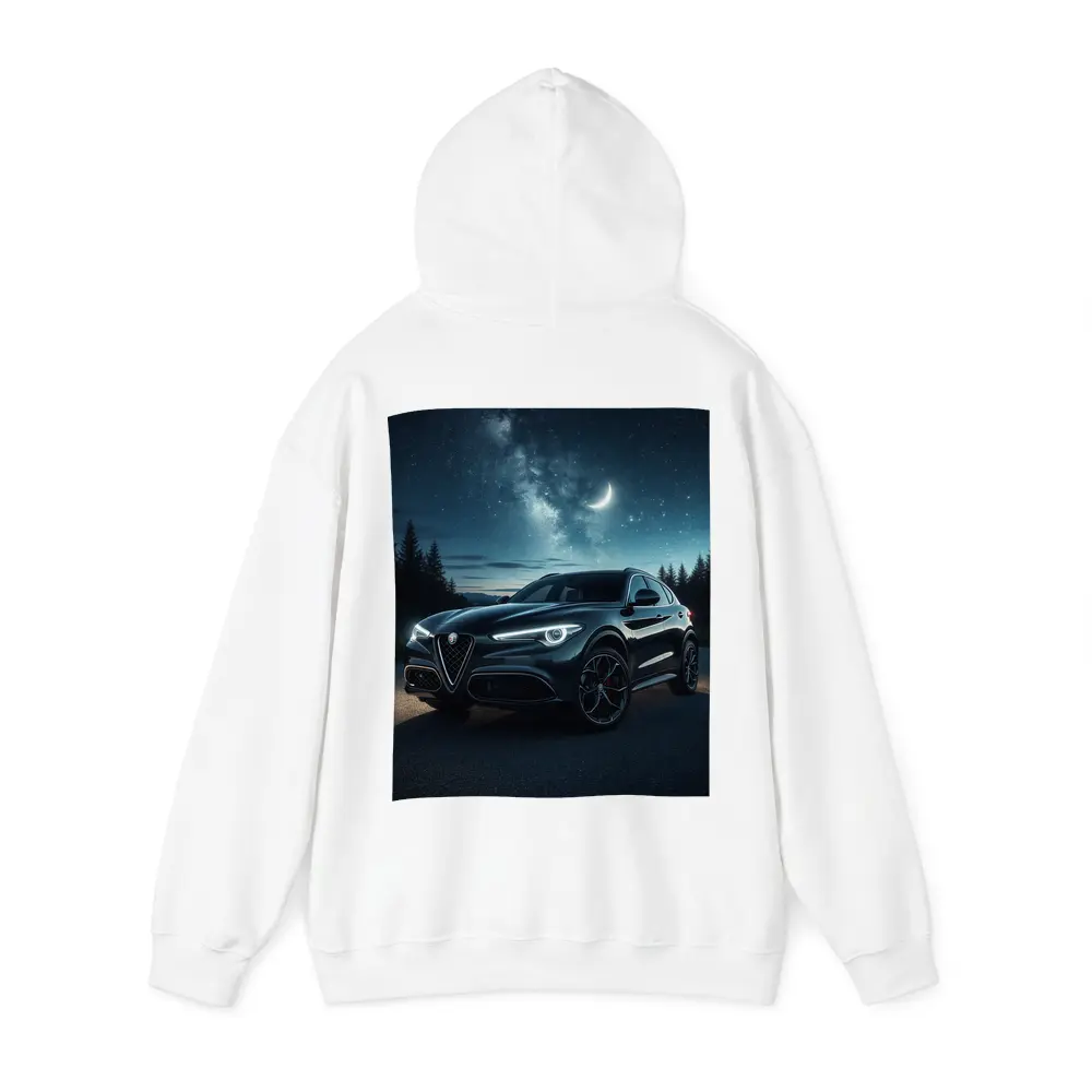 Alfa Romeo Stelvio Under Starry Night Sky – Hoodies