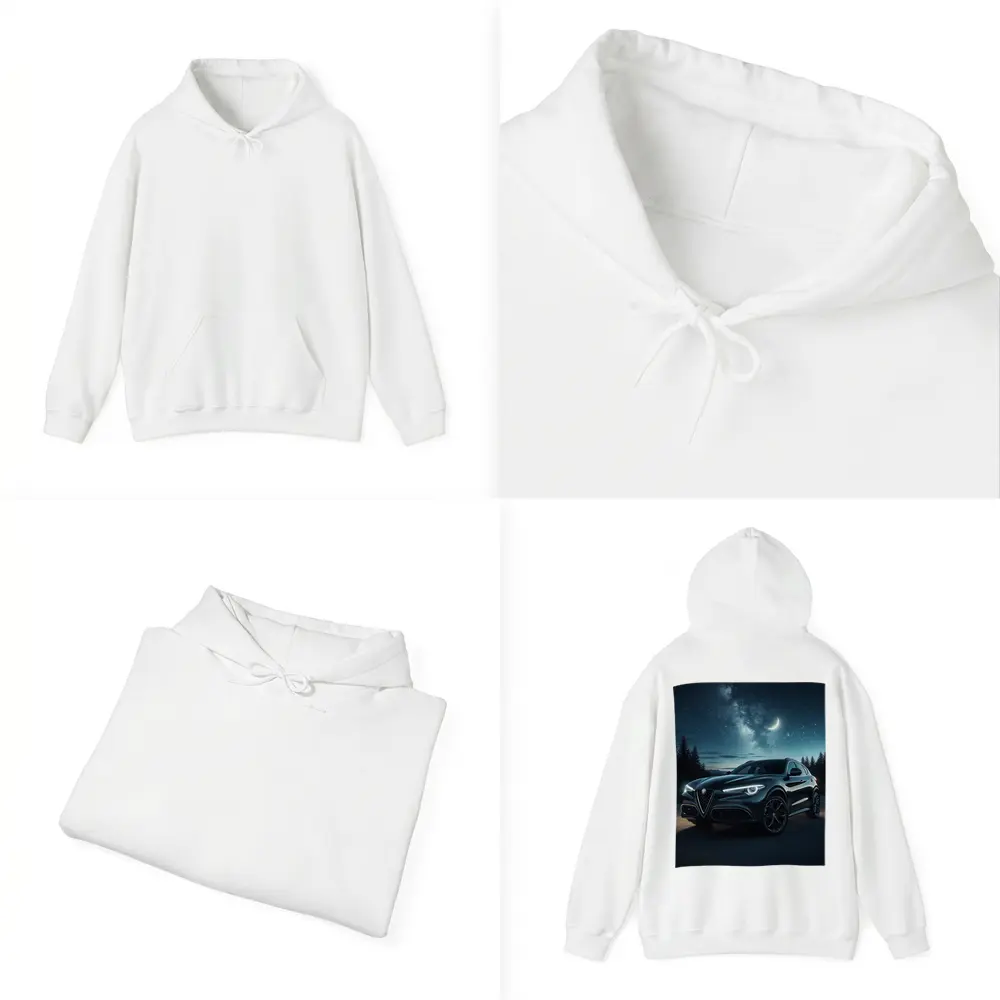 Alfa Romeo Stelvio Under Starry Night Sky – Hoodies