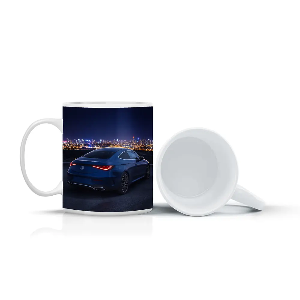 Mercedes CLE Coupe Blue City Night – Mugs