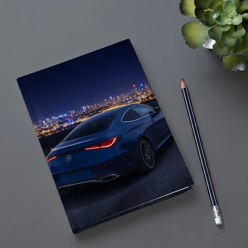 Mercedes CLE Coupe Blue City Night – Notebooks