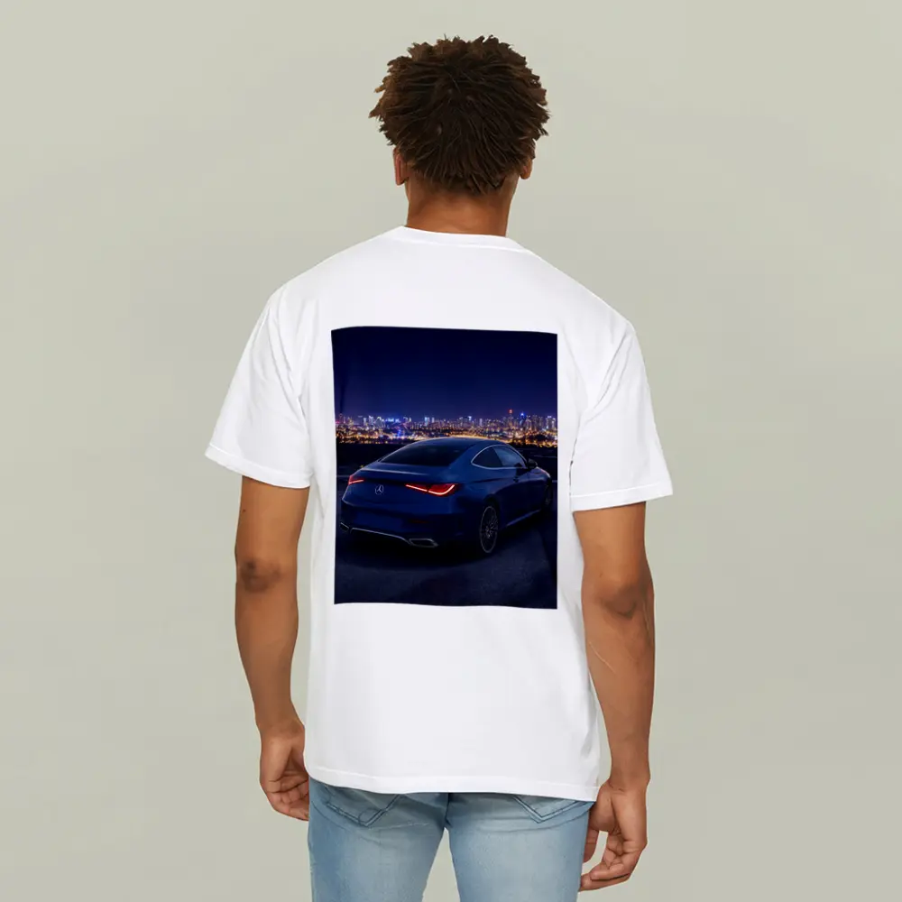 Mercedes CLE Coupe Blue City Night – T-Shirts