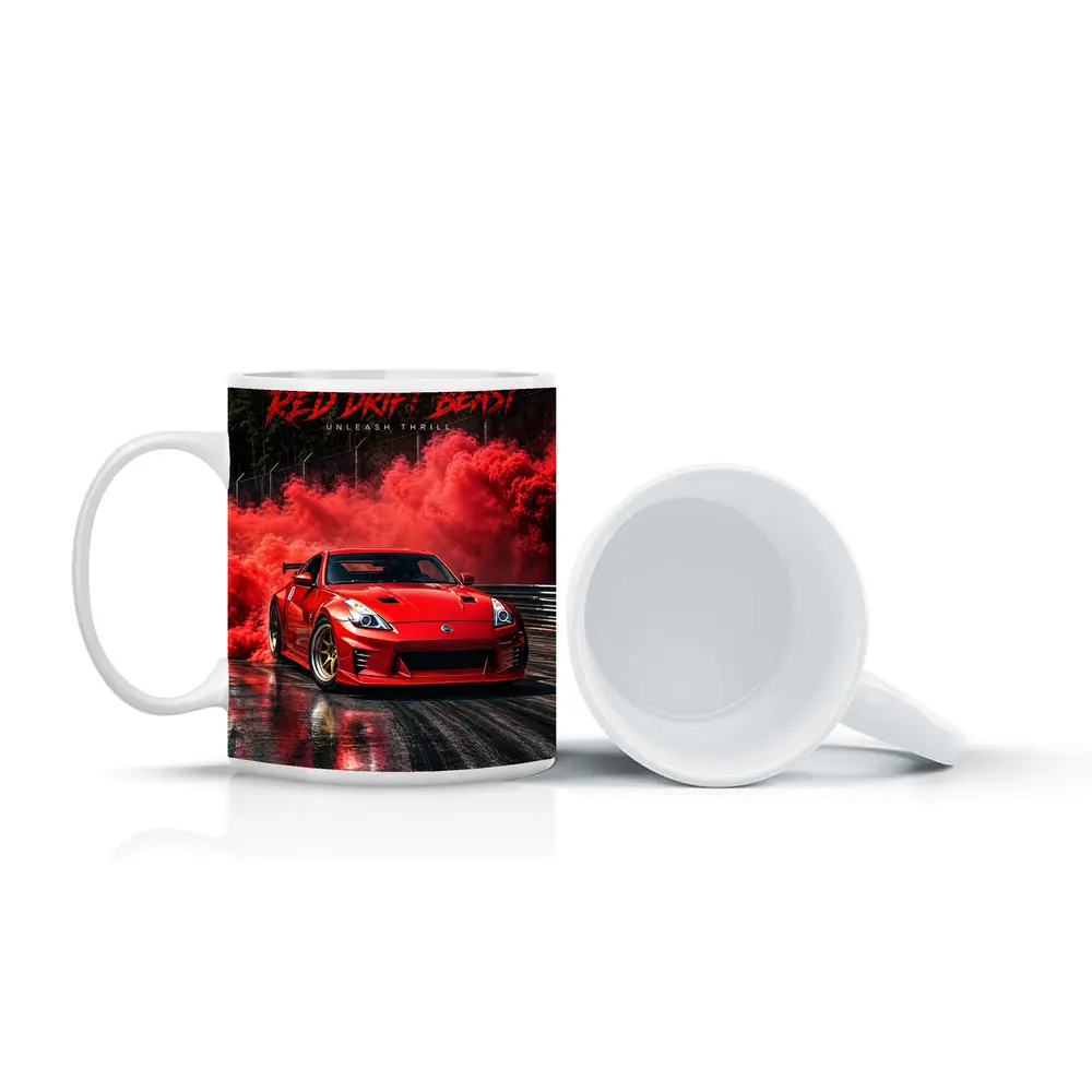 Nissan 350Z Red Drift Beast Smoke – Mugs