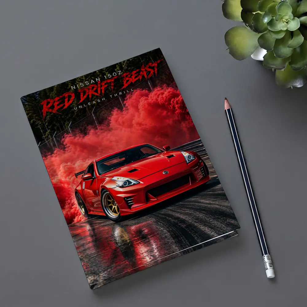 Nissan 350Z Red Drift Beast Smoke – Notebooks