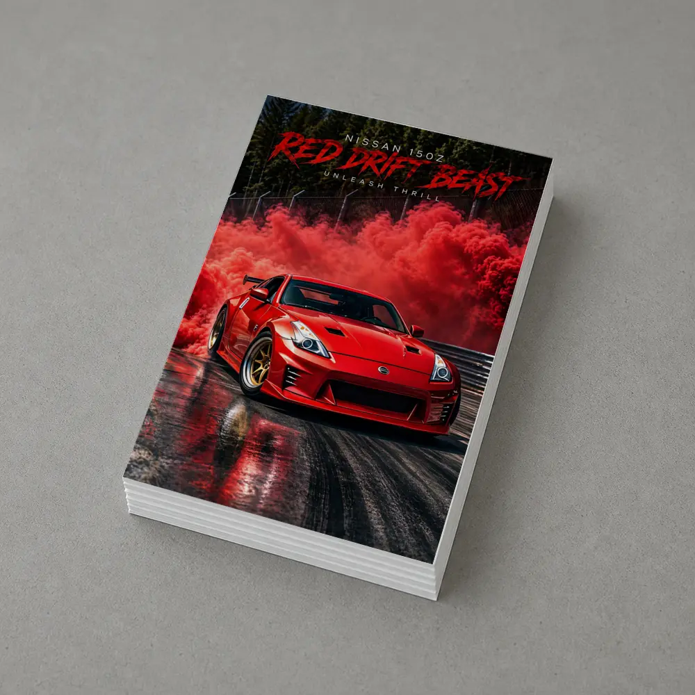 Nissan 350Z Red Drift Beast Smoke – Postcards