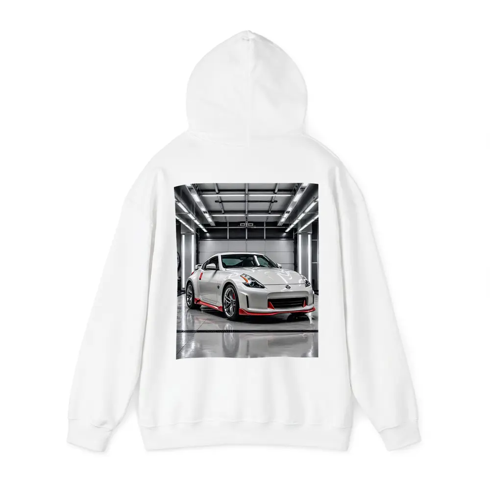 Nissan 370Z Nismo White Garage Sport Car – Hoodies