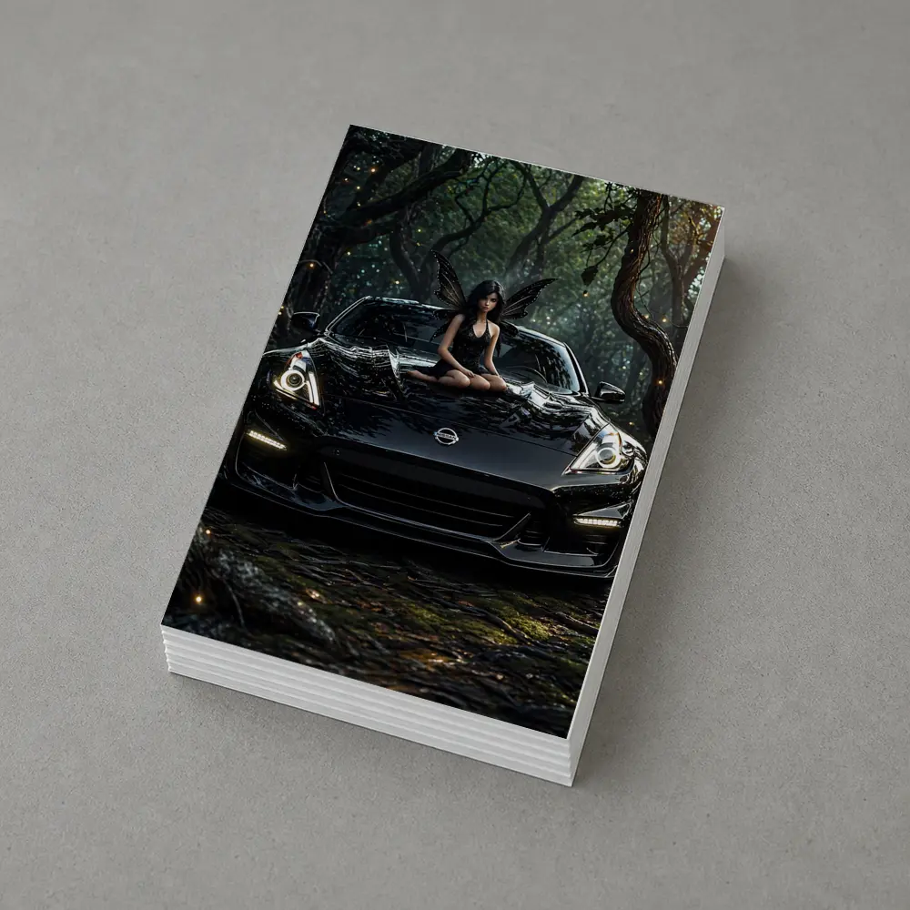 Nissan Z Black Fairy Dark Forest – Postcards