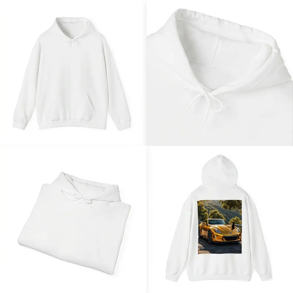 Gold Nissan 370Z Black Cat Mountain Road – Hoodies