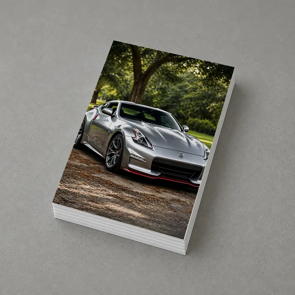 Nissan 370Z Silver Nismo Park Setting – Postcards