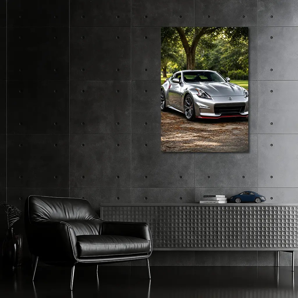 Nissan 370Z Silver Nismo Park Setting – Wall Art