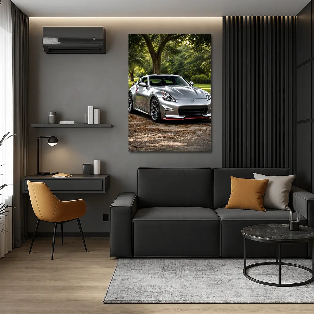 Nissan 370Z Silver Nismo Park Setting – Wall Art