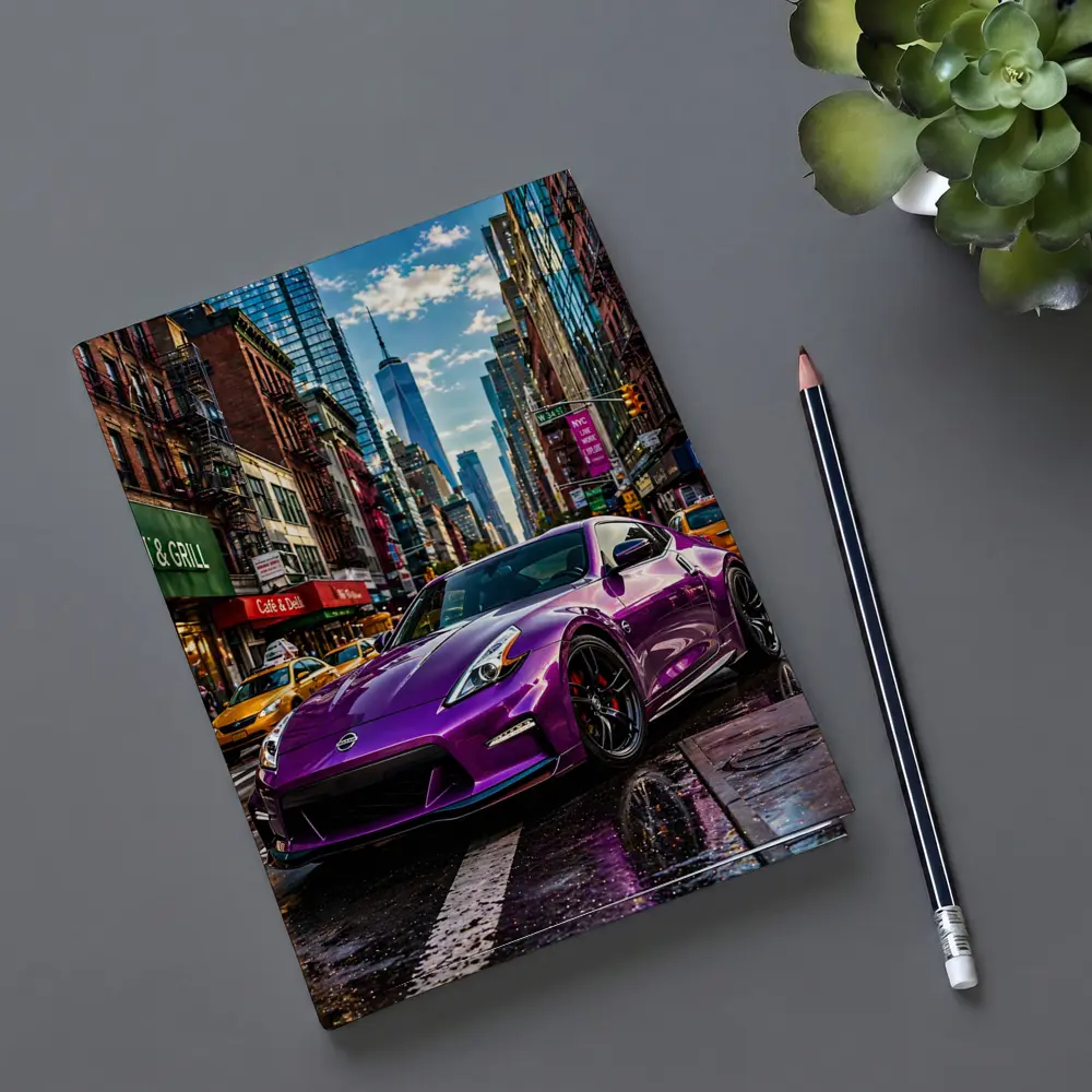 Nissan 370Z Purple Street New York City – Notebooks