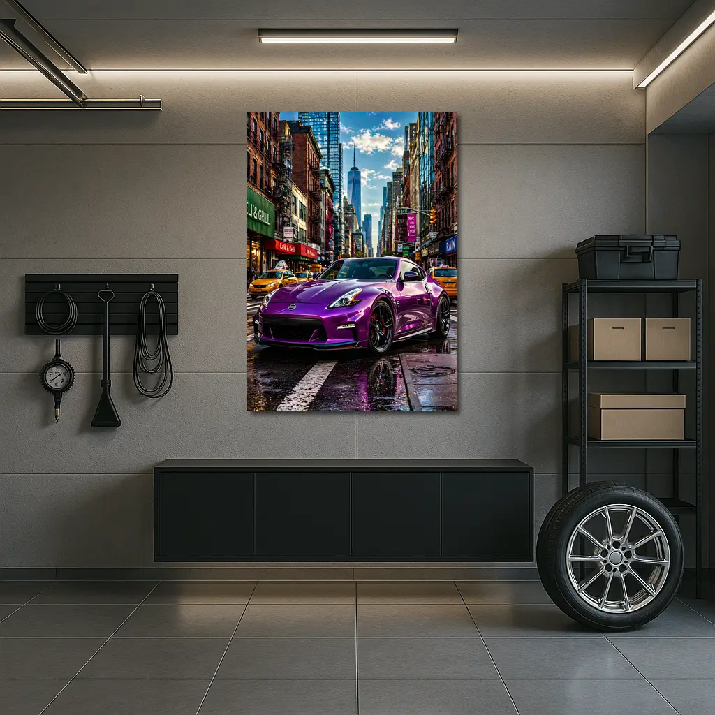 Nissan 370Z Purple Street New York City – Wall Art