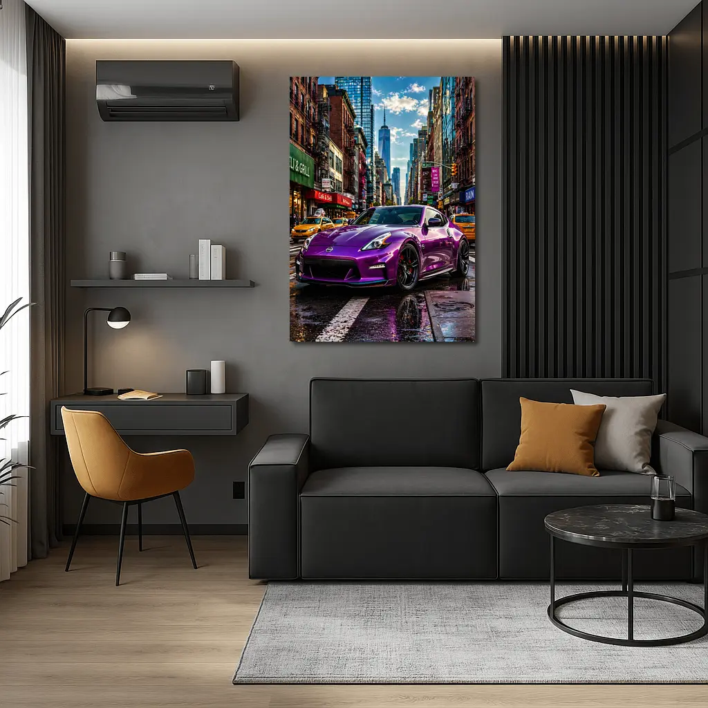 Nissan 370Z Purple Street New York City – Wall Art