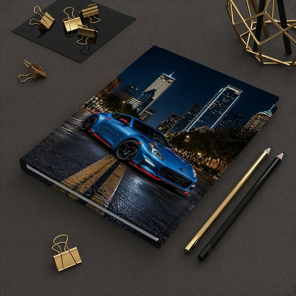 Nissan 370Z Blue City Night Street – Notebooks