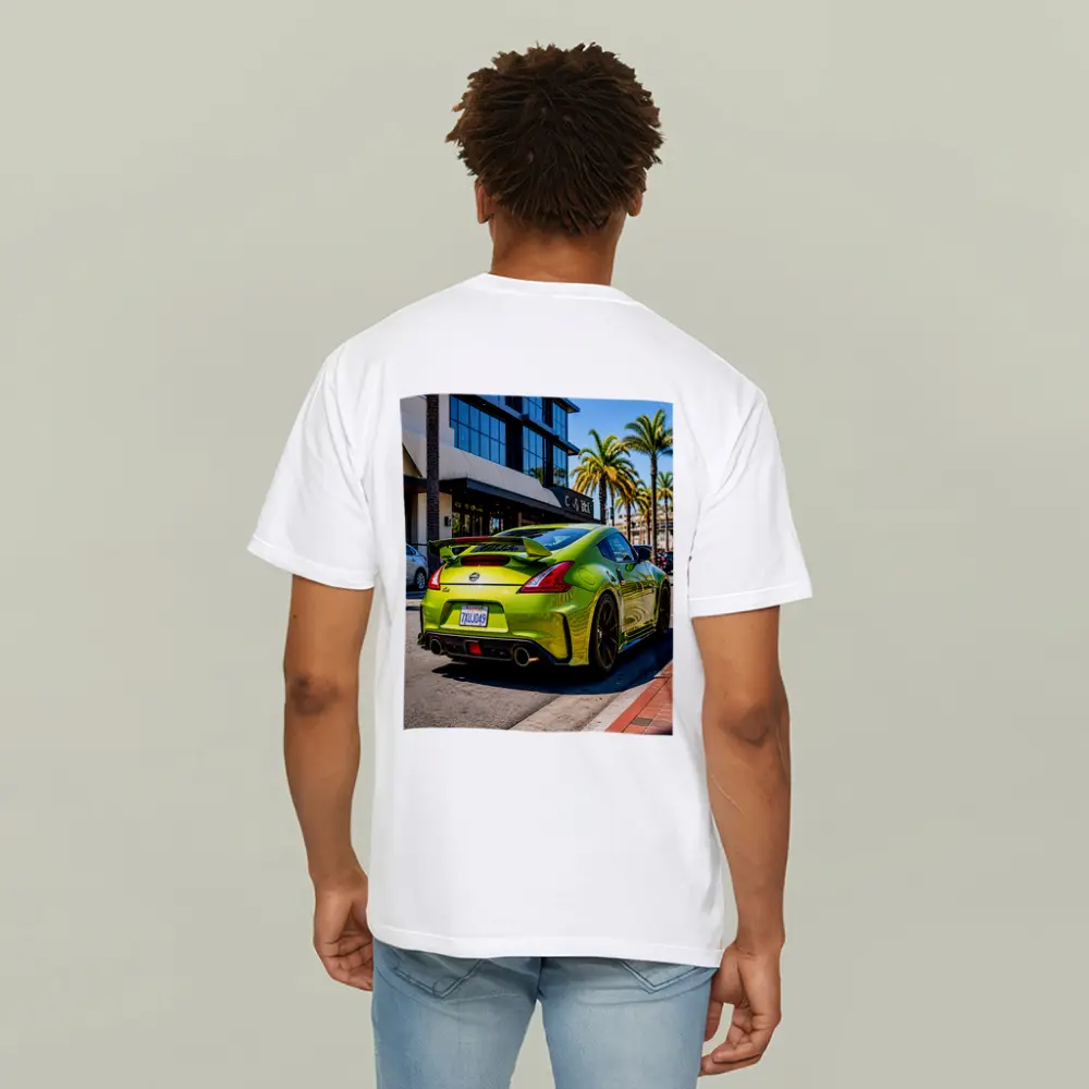 Nissan 370Z Green Street Urban Setting – T-Shirts