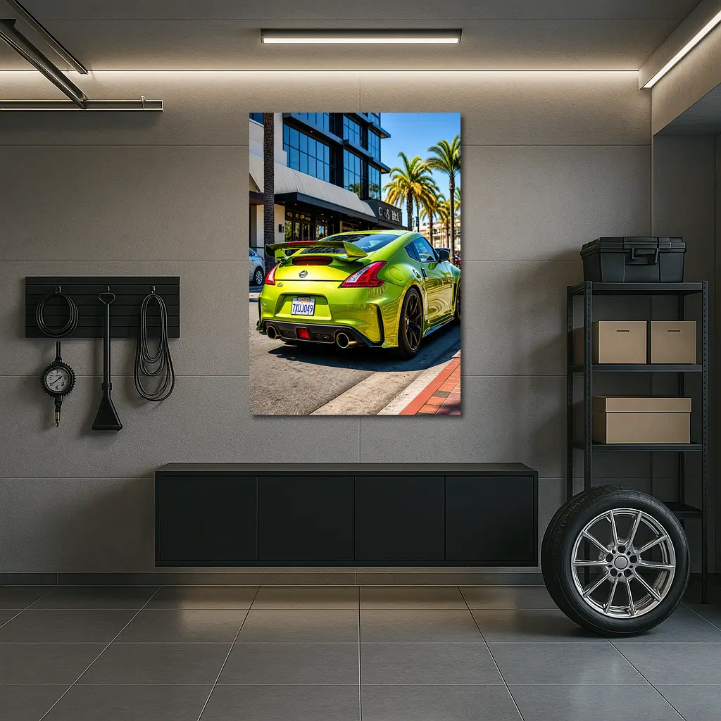 Nissan 370Z Green Street Urban Setting – Wall Art