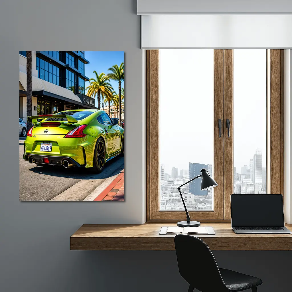 Nissan 370Z Green Street Urban Setting – Wall Art