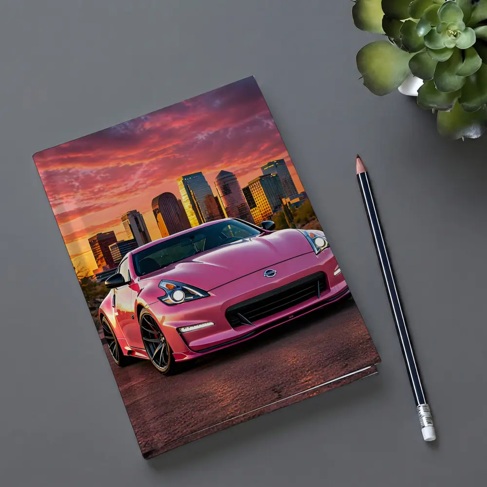Pink Nissan 370Z City Sunset Sky – Notebooks