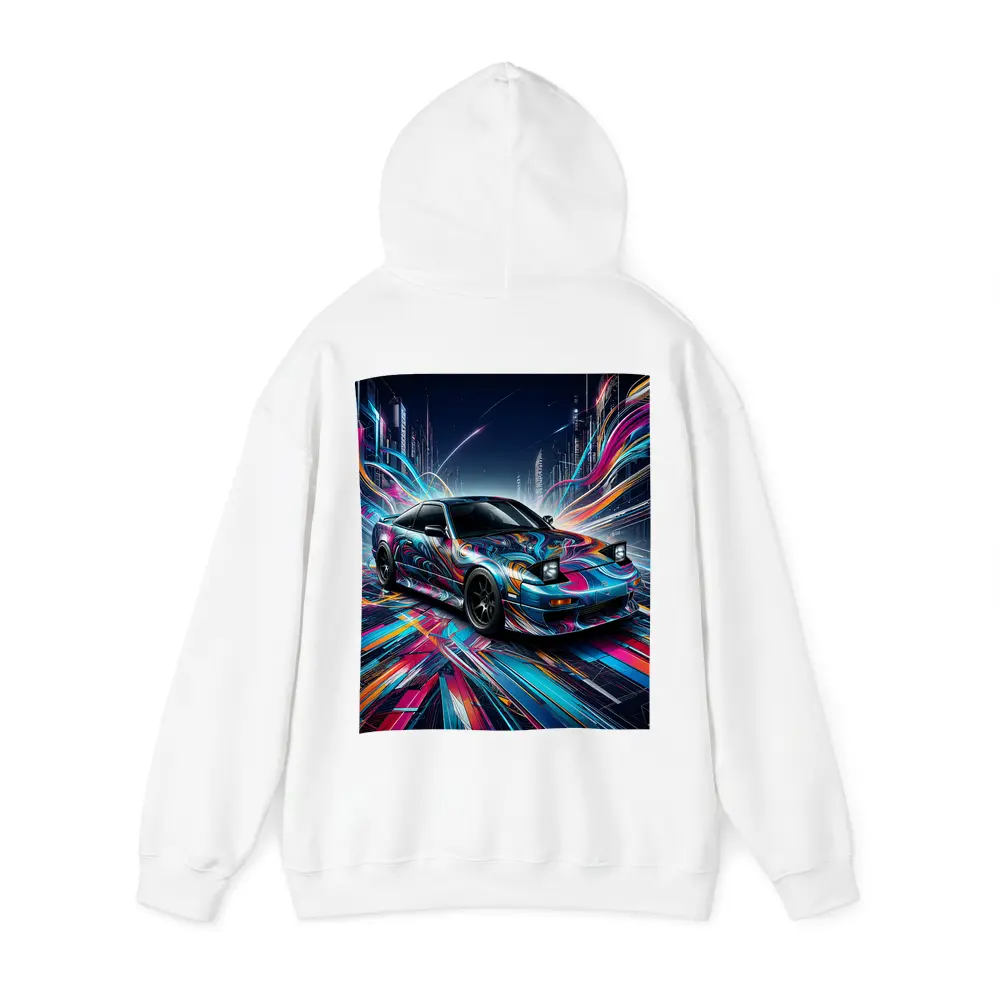 Nissan 240SX Neon Abstract City Night Art – Hoodies