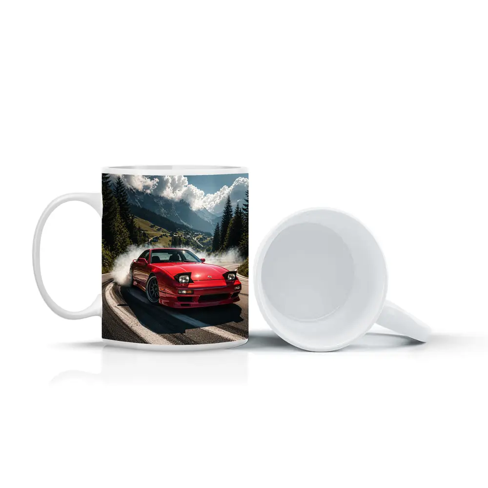 Nissan 240SX Drifting Mountain Road Smoke – Mugs