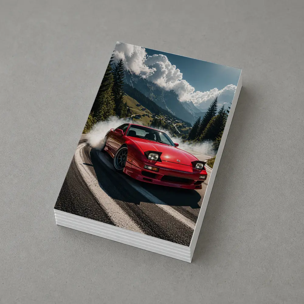 Nissan 240SX Drifting Mountain Road Smoke – Postcards