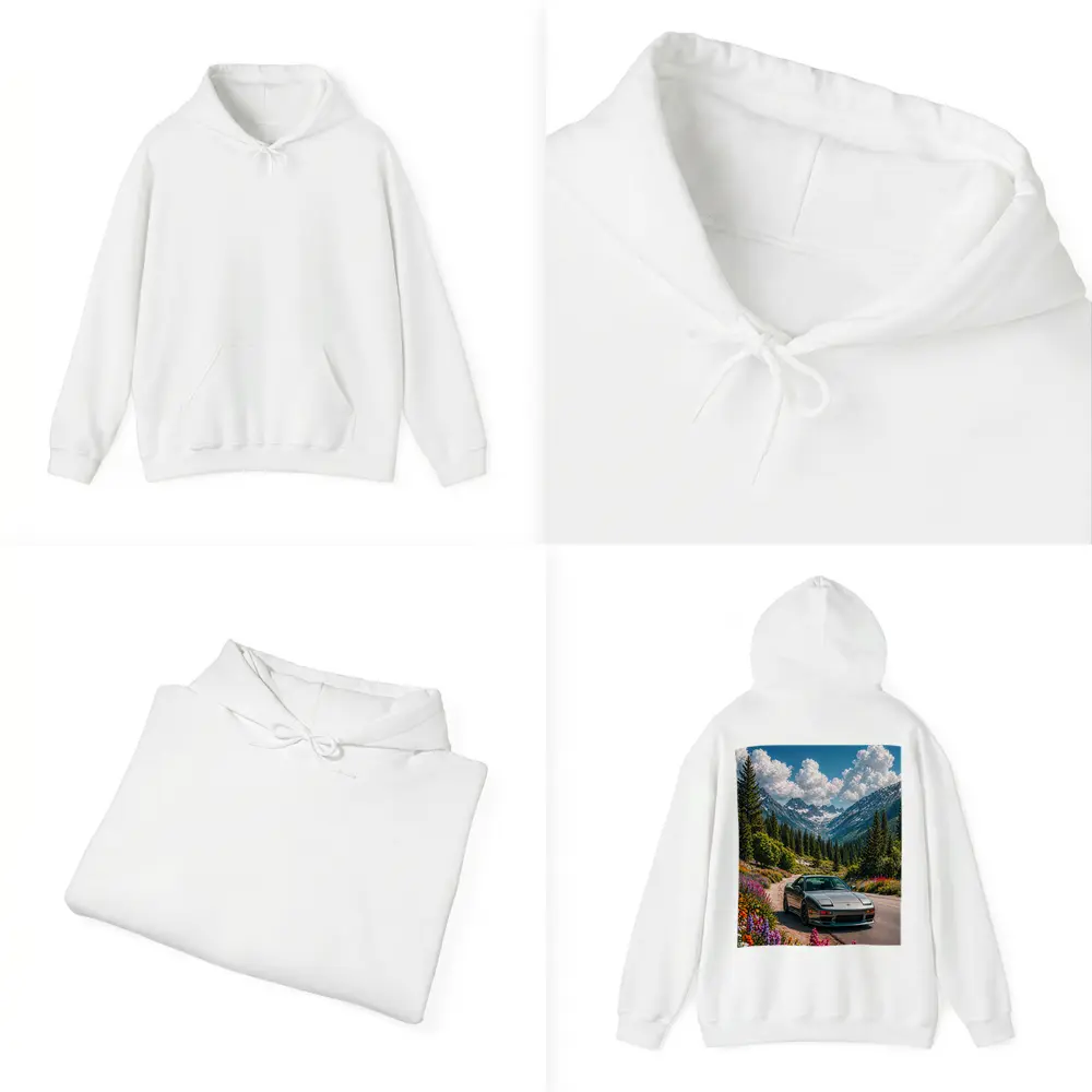 Nissan 240SX Mountain Road Wildflowers Drive – Hoodies