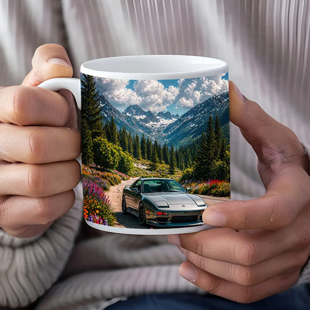 Nissan 240SX Mountain Road Wildflowers Drive – Mugs