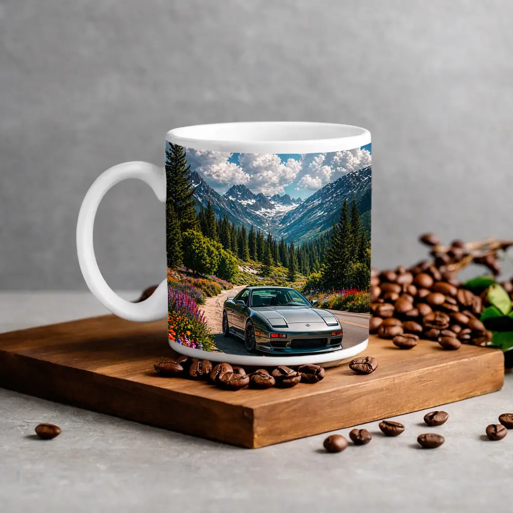 Nissan 240SX Mountain Road Wildflowers Drive – Mugs