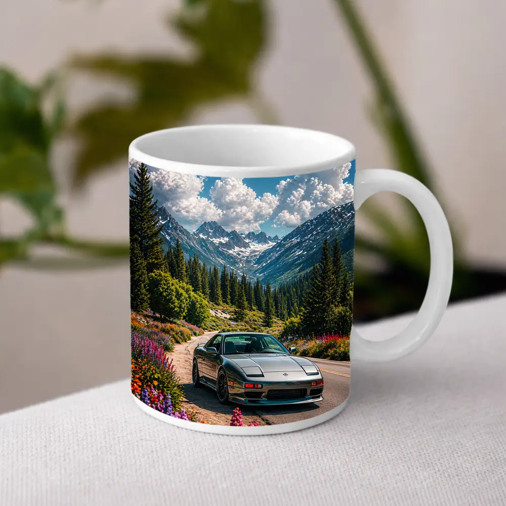 Nissan 240SX Mountain Road Wildflowers Drive – Mugs