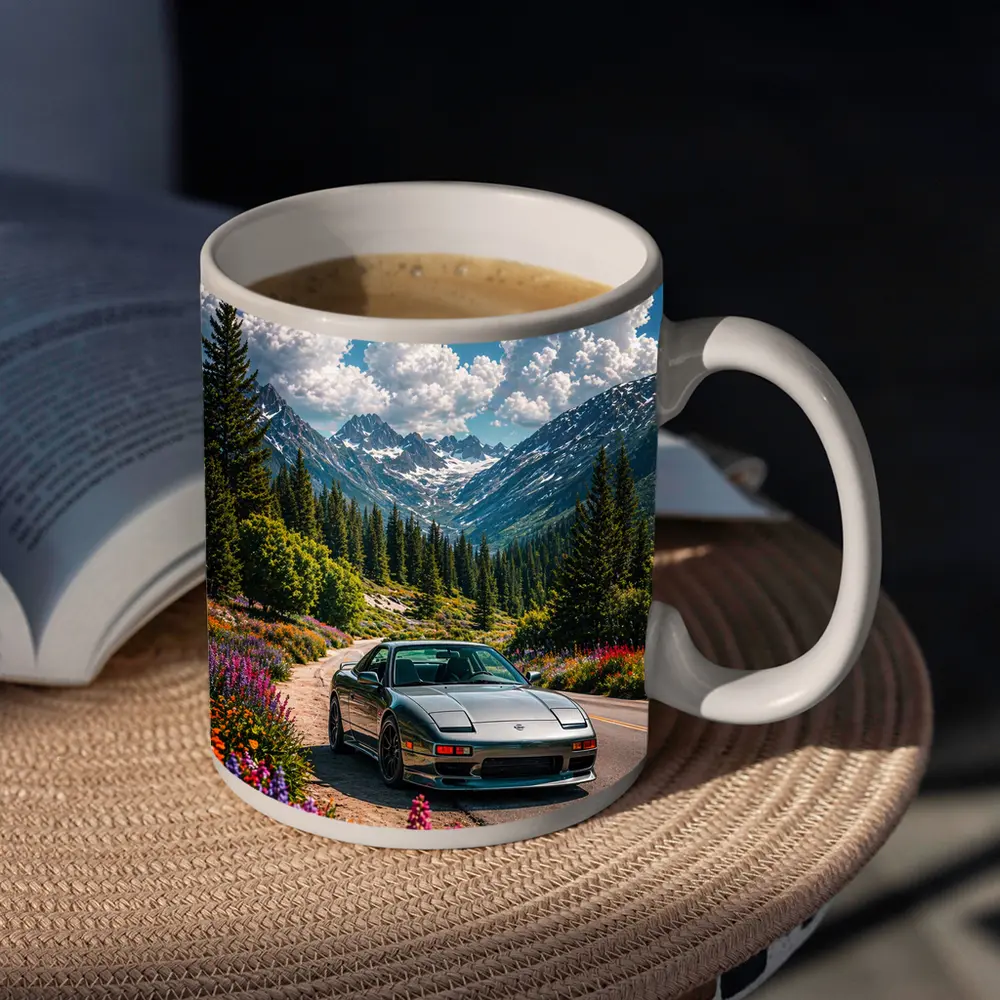 Nissan 240SX Mountain Road Wildflowers Drive – Mugs
