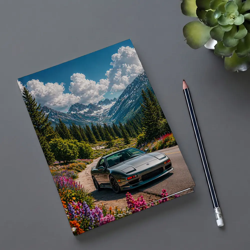 Nissan 240SX Mountain Road Wildflowers Drive – Notebooks
