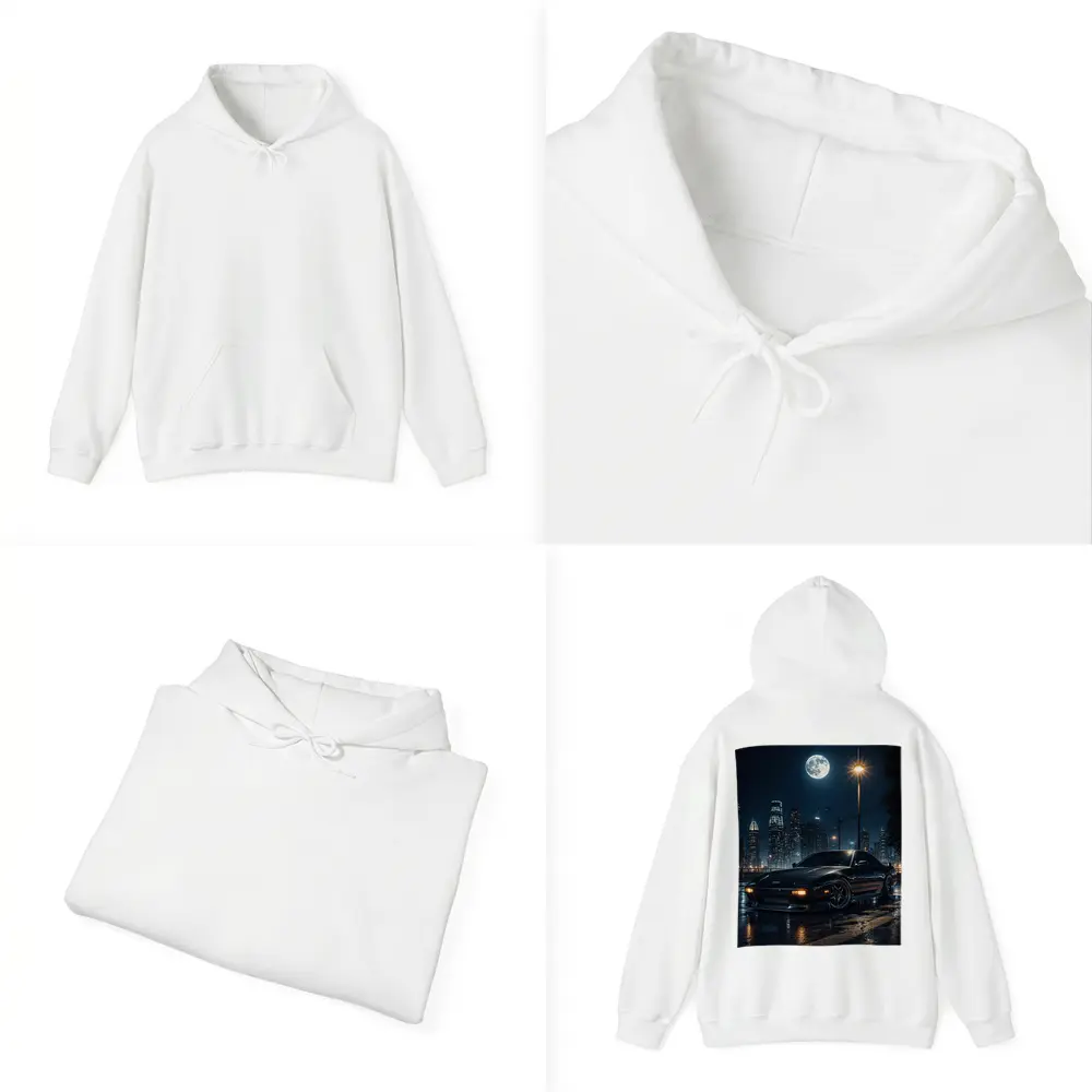 Nissan 240SX Night City Moon Scene – Hoodies