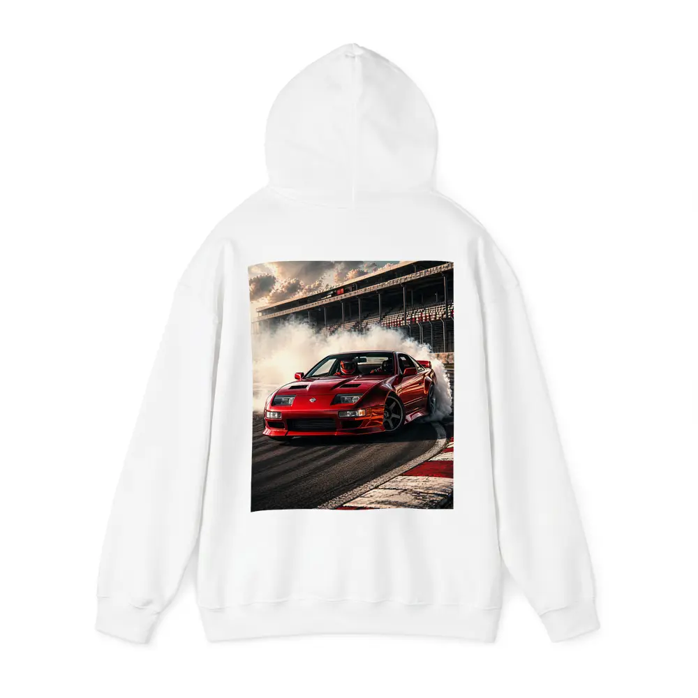 Nissan 300ZX Drifting Red Car Race Track – Hoodies