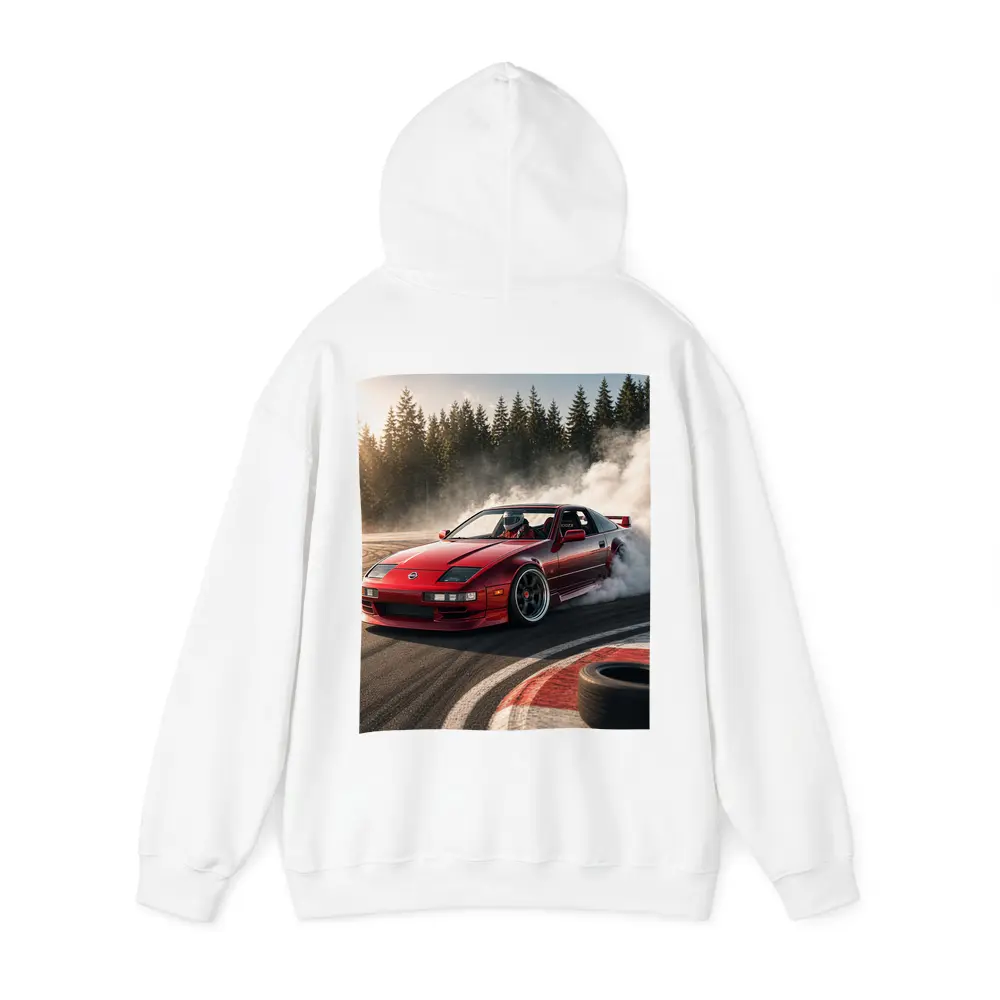 Nissan 300ZX Drifting Red Track Smoke – Hoodies