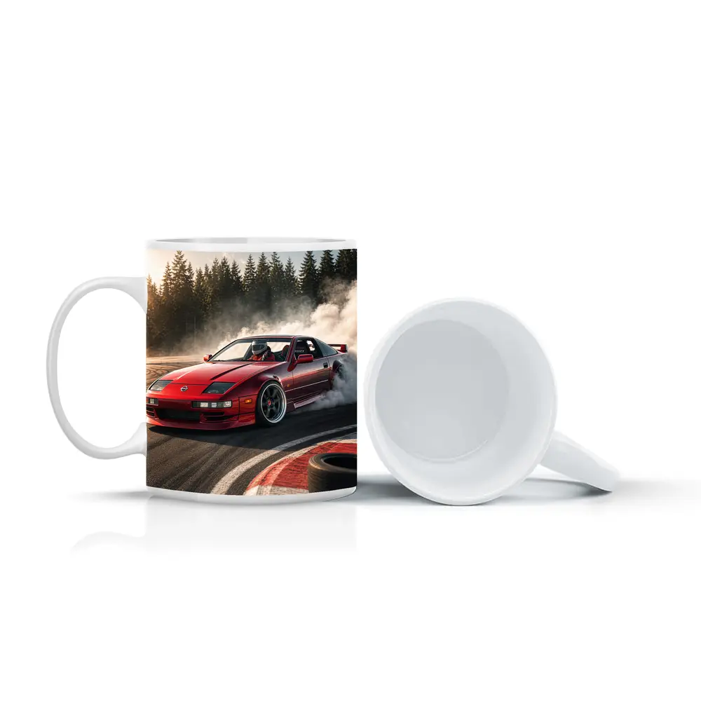 Nissan 300ZX Drifting Red Track Smoke – Mugs