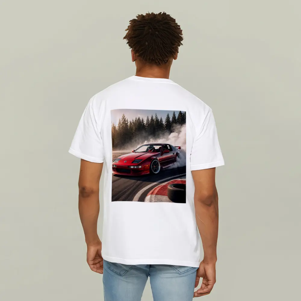 Nissan 300ZX Drifting Red Track Smoke – T-Shirts