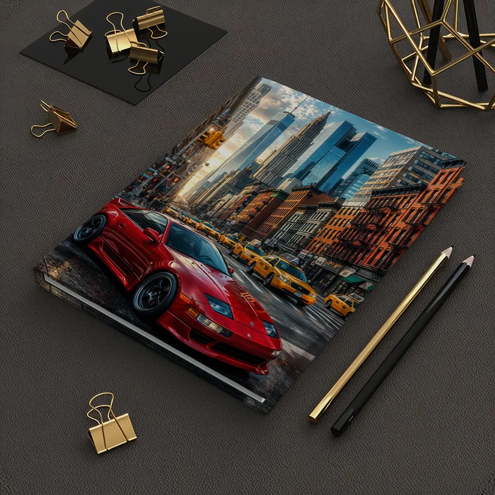Nissan 300ZX Red Sports Car New York City – Notebooks