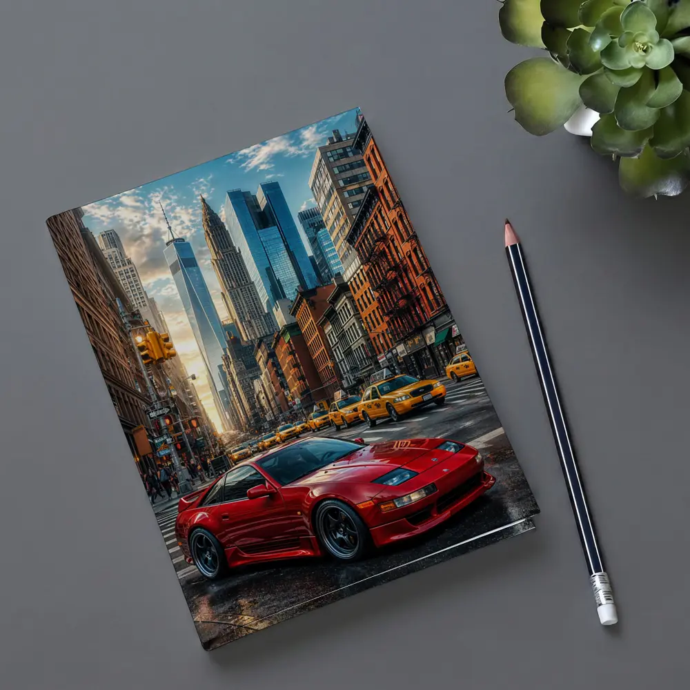 Nissan 300ZX Red Sports Car New York City – Notebooks