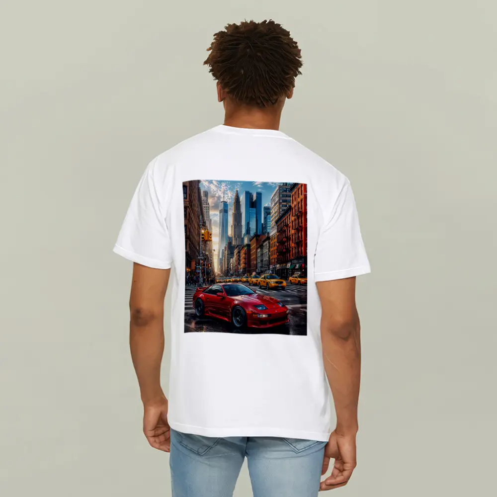 Nissan 300ZX Red Sports Car New York City – T-Shirts
