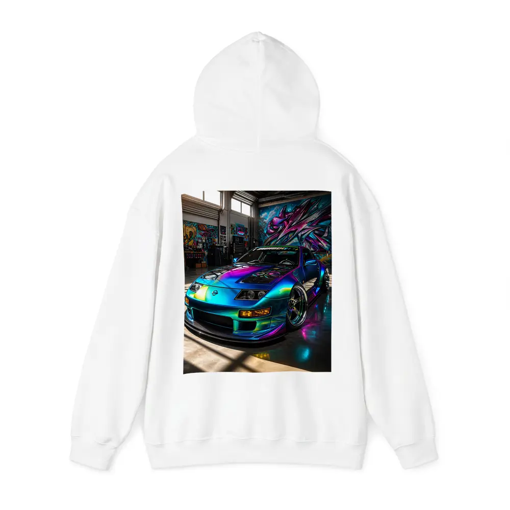 Nissan 300ZX Iridescent Wrap Garage Graffiti – Hoodies