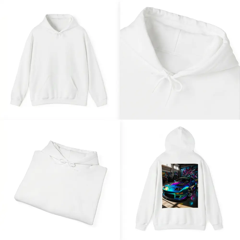 Nissan 300ZX Iridescent Wrap Garage Graffiti – Hoodies
