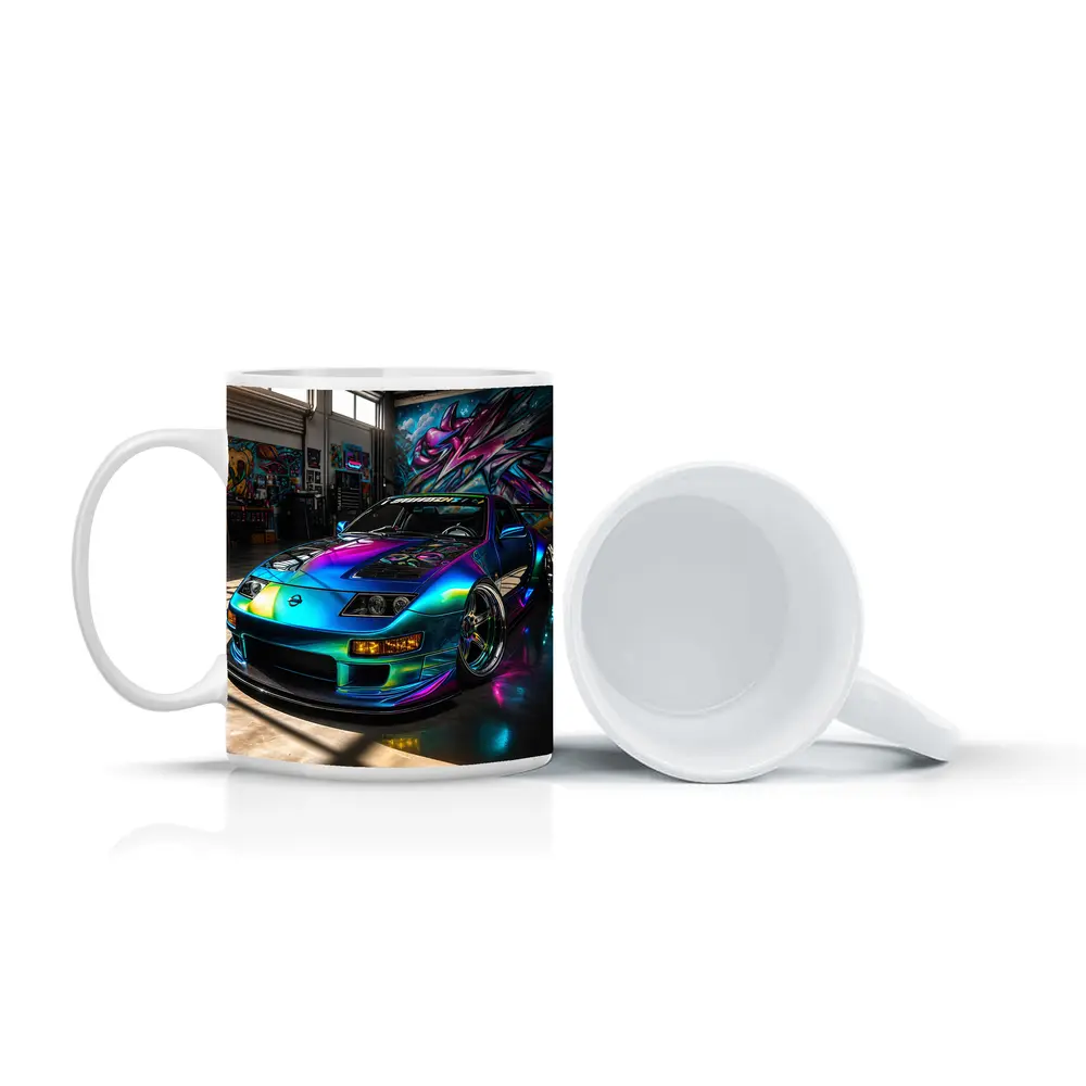 Nissan 300ZX Iridescent Wrap Garage Graffiti – Mugs