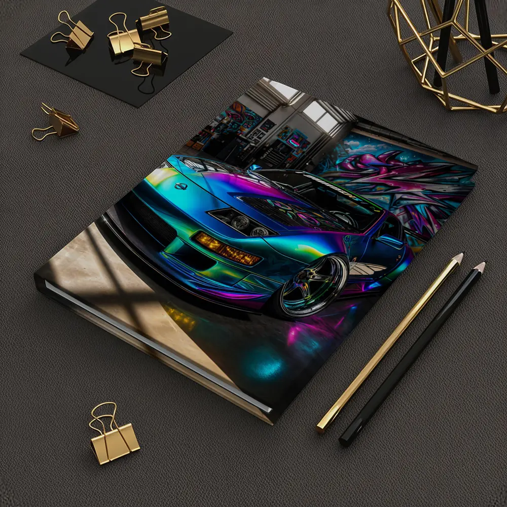 Nissan 300ZX Iridescent Wrap Garage Graffiti – Notebooks