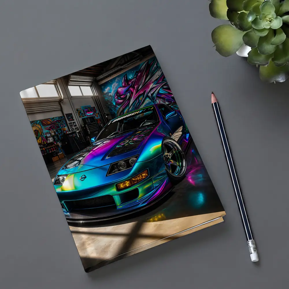 Nissan 300ZX Iridescent Wrap Garage Graffiti – Notebooks